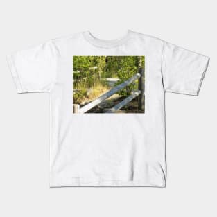 White Mountains, Lower Falls, Kancamangus Highway,New Hampshire, US Kids T-Shirt